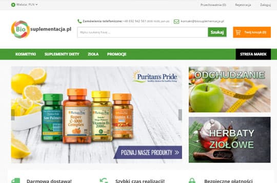 Sklep internetowy Biosuplementacja
